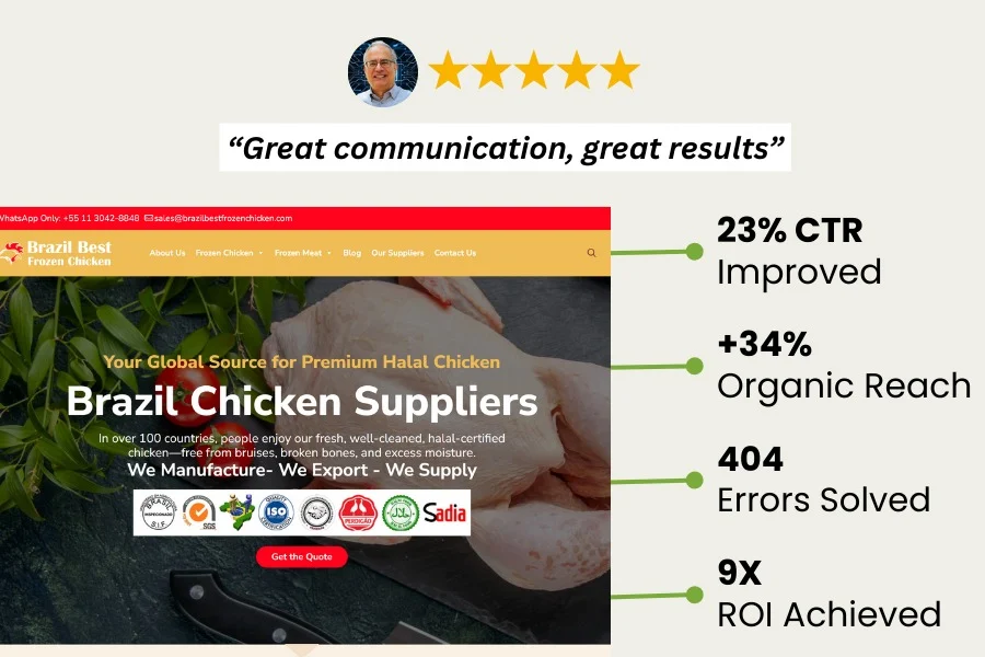 Client website