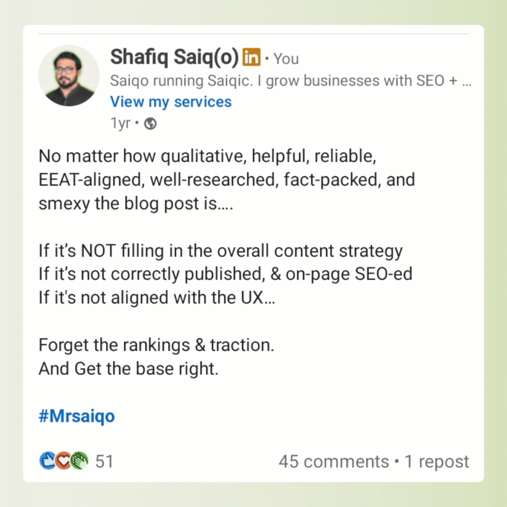 When to hire SEO content team
