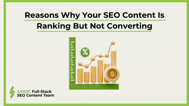 Content Ranking But Not Converting.