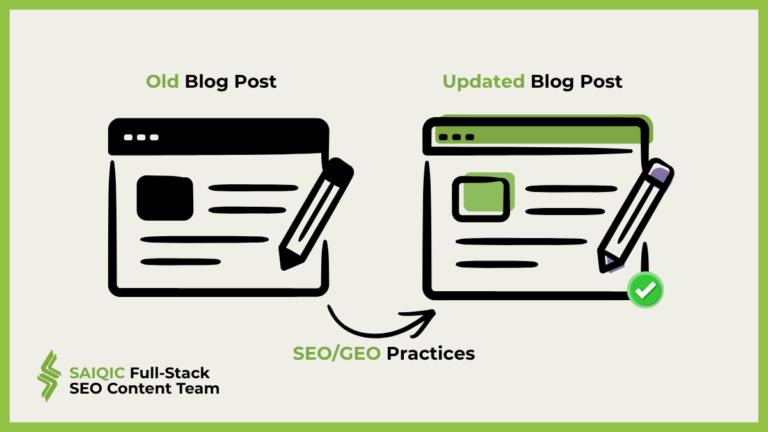 How To Update/Refresh Old Blog Posts for SEO/GEO & AI Search