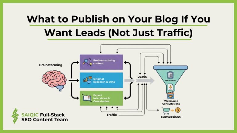 What To Publish on blog if you want leads