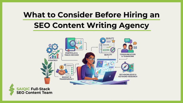 What to Consider Before Hiring an SEO Content Writing Agency