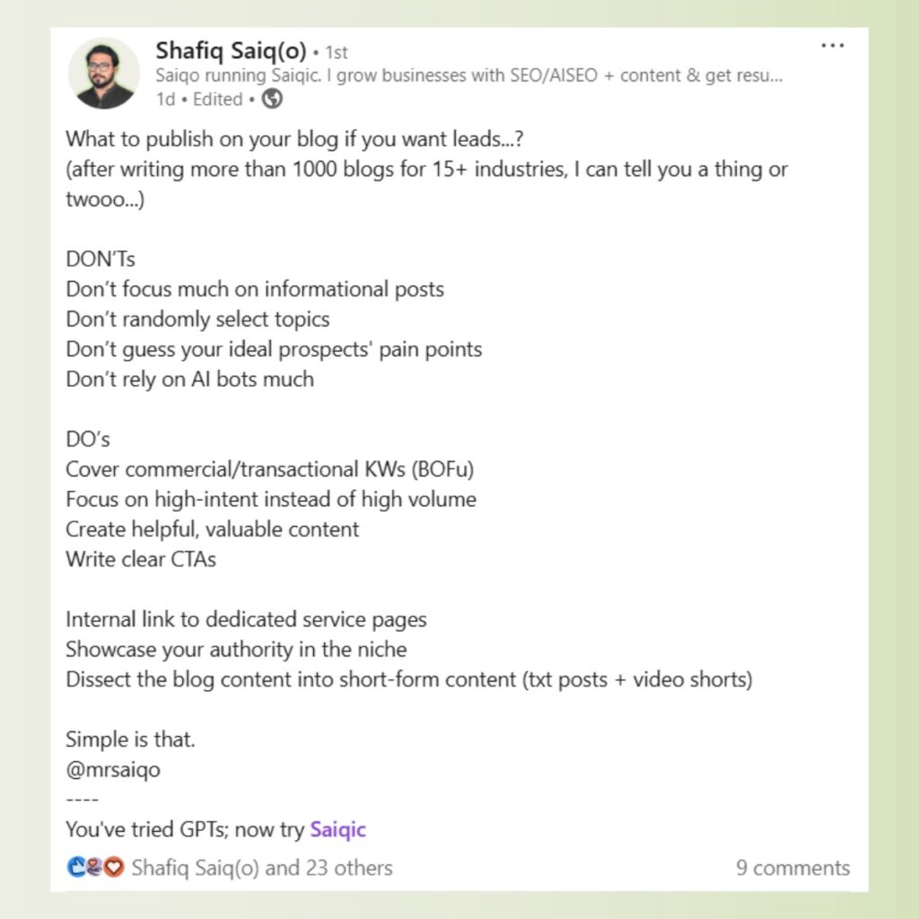 How to get leads from blog