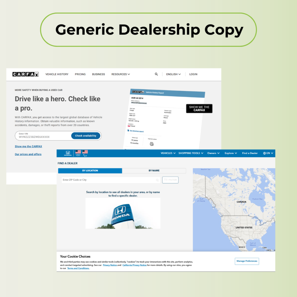 Generic Dealership Copy