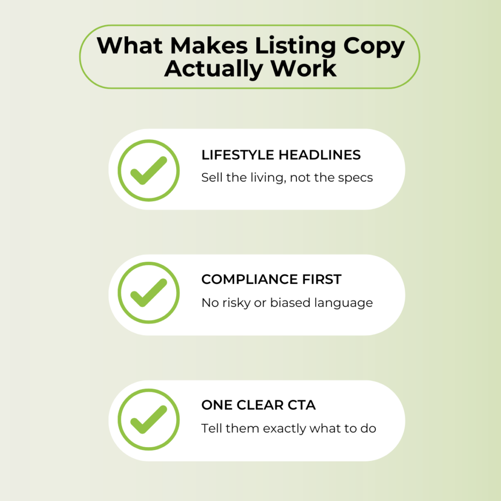 Listing SEO copy for real estate 
