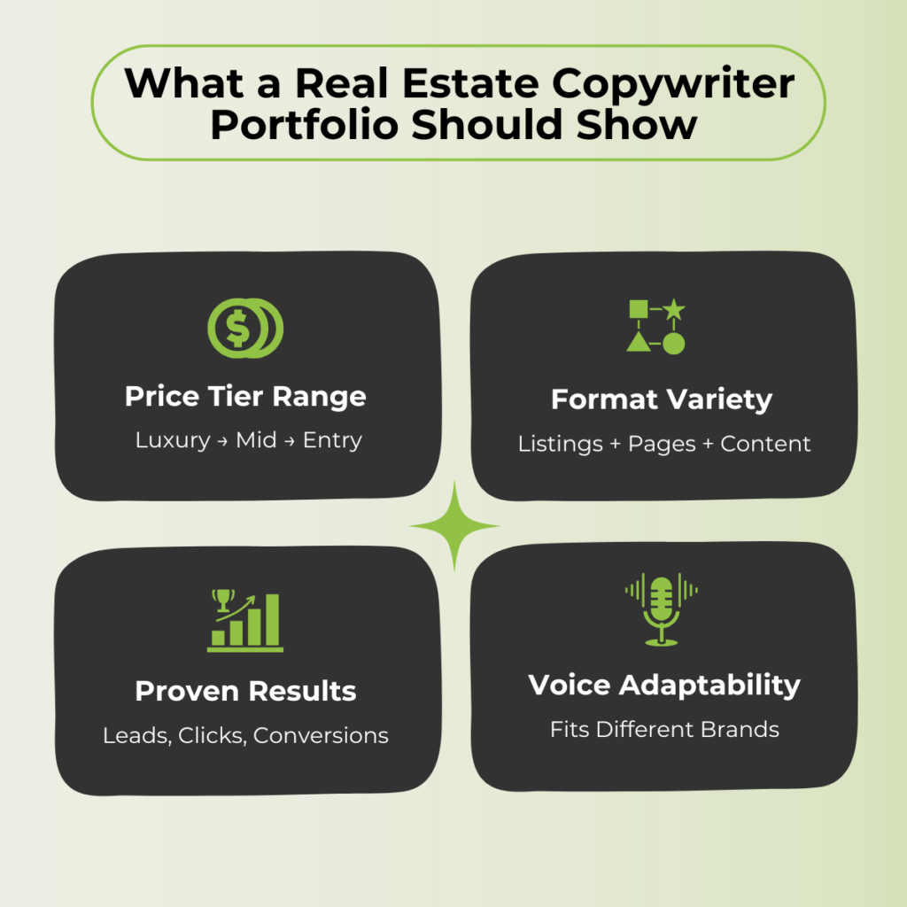 Portfolio of a real estate copywriter