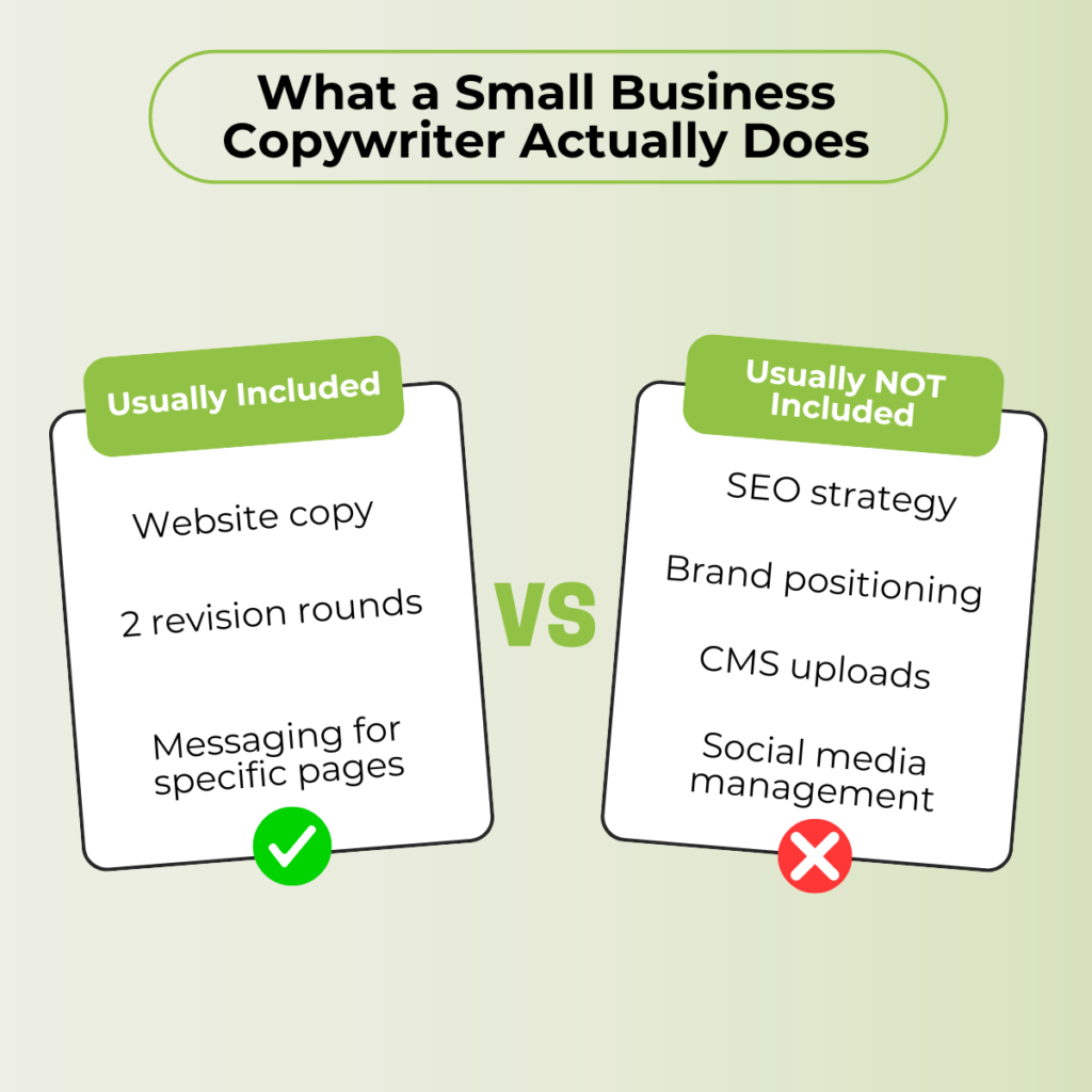 What a Small Business Copywriter Actually Does
